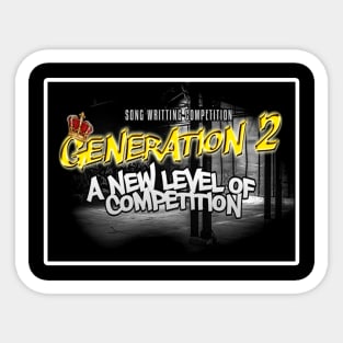 Generation 2 - black Sticker